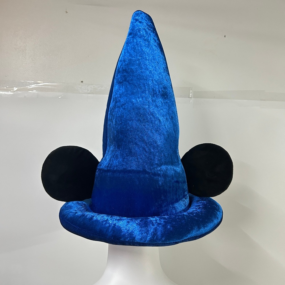 Disney Sorcerer Mickey Fantasia Light Up Wizard Hat Adult 59cm Blue Disneycore - Picture 3 of 10